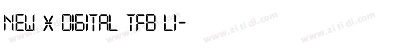New X Digital tfb Li字体转换